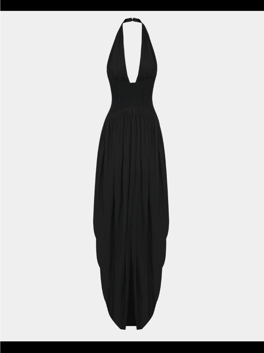 Heiress Beverly Hills The Halter Corset Gown in Black - Picture 8 of 9